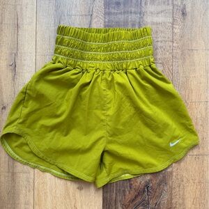Nike Lime Green Elastic Shorts